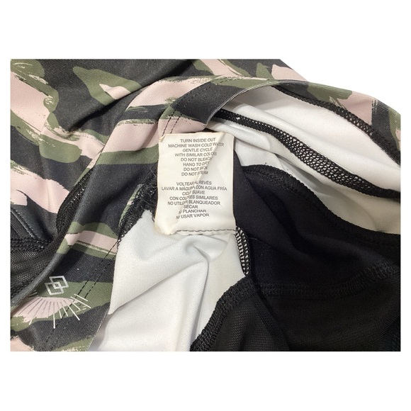 Citrine Glow Geometric Unpadded Spandex Sports Bra Size Large - Picture 7 of 11